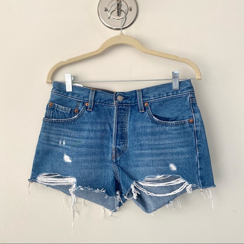 Levi’s - 501 Original High-Rise Shorts Medium Wash